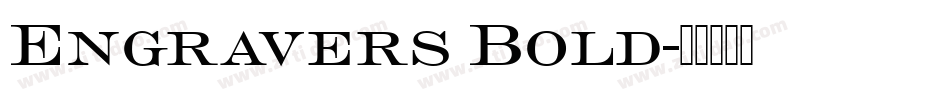 Engravers Bold字体转换